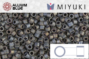 MIYUKI Delica® Seed Beads (DB0307) 11/0 Round - Matte Metallic Silver Gray - Click Image to Close