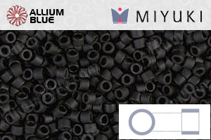 MIYUKI Delica® Seed Beads (DB0310) 11/0 Round - Matte Black