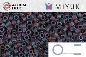 MIYUKI Delica® Seed Beads (DB0323) 11/0 Round - Matte Metallic Copper Rainbow Iris - Click Image to Close