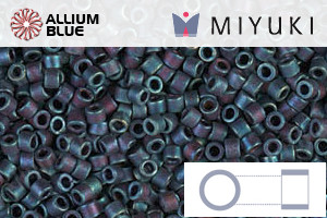 MIYUKI Delica® Seed Beads (DB0325) 11/0 Round - Matte Metallic Blue Iris - Click Image to Close