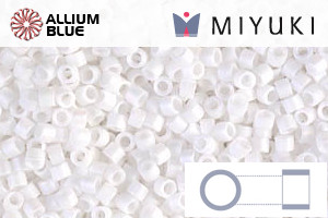 MIYUKI Delica® Seed Beads (DB0351) 11/0 Round - Matte White - Click Image to Close