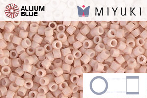 MIYUKI Delica® Seed Beads (DB0354) 11/0 Round - Matte Opaque Blush - Click Image to Close