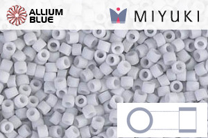 MIYUKI Delica® Seed Beads (DB0357) 11/0 Round - Matte Opaque Pale Blue Gray - 关闭视窗 >> 可点击图片