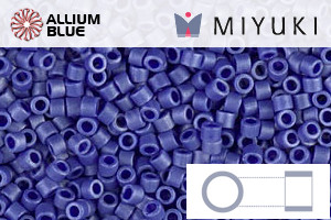 MIYUKI Delica® Seed Beads (DB0361) 11/0 Round - Matte Opaque CobaLight Luster - Click Image to Close