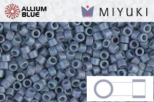 MIYUKI Delica® Seed Beads (DB0376) 11/0 Round - Matte Metallic Steel Blue Luster - 关闭视窗 >> 可点击图片