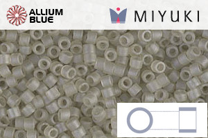 MIYUKI Delica® Seed Beads (DB0383) 11/0 Round - Matte Transparent Oyster - Click Image to Close