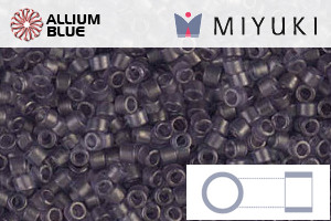 MIYUKI Delica® Seed Beads (DB0386) 11/0 Round - Matte Transparent Dried Lavender