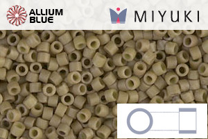 MIYUKI Delica® Seed Beads (DB0390) 11/0 Round - Matte Opaque Green Tea - 關閉視窗 >> 可點擊圖片