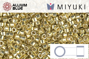 MIYUKI Delica® Seed Beads (DB0412) 11/0 Round - Galvanized Yellow