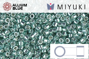 MIYUKI Delica® Seed Beads (DB0415) 11/0 Round - Galvanized Turquoise Green - 關閉視窗 >> 可點擊圖片