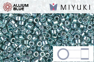 MIYUKI Delica® Seed Beads (DB0416) 11/0 Round - Galvanized Sea Foam - Haga Click en la Imagen para Cerrar