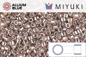 MIYUKI Delica® Seed Beads (DB0417) 11/0 Round - Galvanized Dusty Mauve