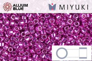 MIYUKI Delica® Seed Beads (DB0425) 11/0 Round - Galvanized Hot Pink