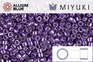 MIYUKI Delica® Seed Beads (DB0430) 11/0 Round - Galvanized Dark Lilac