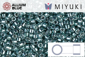 MIYUKI Delica® Seed Beads (DB0432) 11/0 Round - Galvanized Peacock Blue