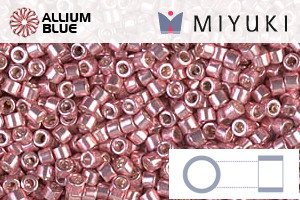 MIYUKI Delica® Seed Beads (DB0435) 11/0 Round - Galvanized Pink Blush - 关闭视窗 >> 可点击图片