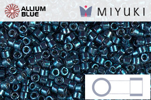MIYUKI Delica® Seed Beads (DB0459) 11/0 Round - Galvanized Midnight Aqua - Click Image to Close