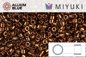 MIYUKI Delica® Seed Beads (DB0461) 11/0 Round - Galvanized Tarnished Copper