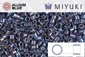 MIYUKI Delica® Seed Beads (DB0543) 11/0 Round - Palladium Violet Gold Iris - 关闭视窗 >> 可点击图片