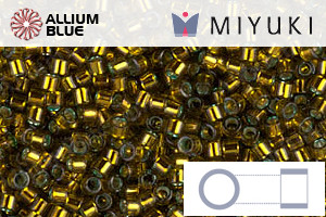 MIYUKI Delica® Seed Beads (DB0604) 11/0 Round - Dyed Silver Lined Golden Olive - 关闭视窗 >> 可点击图片