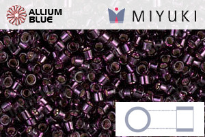 MIYUKI Delica® Seed Beads (DB0611) 11/0 Round - Dyed Silver Lined Wine