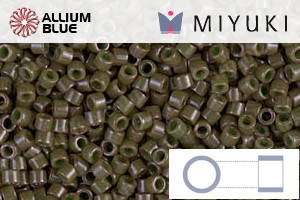 MIYUKI Delica® Seed Beads (DB0657) 11/0 Round - Dyed Opaque Olive Drab - 關閉視窗 >> 可點擊圖片