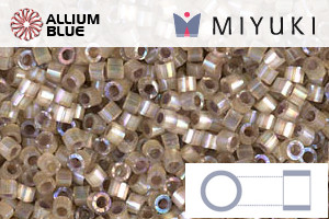 MIYUKI Delica® Seed Beads (DB0680) 11/0 Round - Dyed Smoky Quartz Silk Satin - 關閉視窗 >> 可點擊圖片