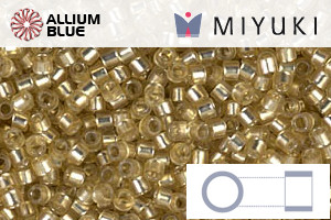 MIYUKI Delica® Seed Beads (DB0686) 11/0 Round - Dyed Semi-matte Silver Lined Saffron - Haga Click en la Imagen para Cerrar