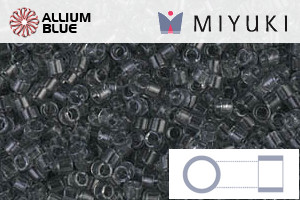 MIYUKI Delica® Seed Beads (DB0708) 11/0 Round - Transparent Gray - Click Image to Close