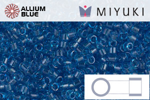 MIYUKI Delica® Seed Beads (DB0714) 11/0 Round - Transparent Capri Blue