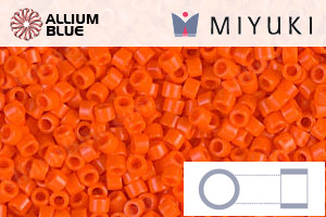 MIYUKI Delica® Seed Beads (DB0722) 11/0 Round - Opaque Orange