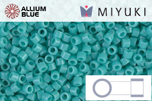 MIYUKI Delica® Seed Beads (DB0729) 11/0 Round - Opaque Turquoise Green - Click Image to Close