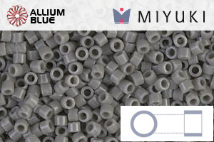 MIYUKI Delica® Seed Beads (DB0731) 11/0 Round - Opaque Gray