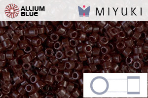 MIYUKI Delica® Seed Beads (DB0734) 11/0 Round - Opaque Chocolate