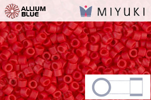 MIYUKI Delica® Seed Beads (DB0753) 11/0 Round - Matte Opaque Red - 关闭视窗 >> 可点击图片