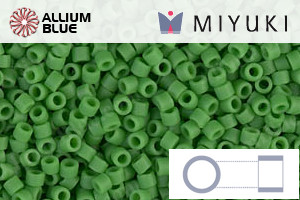 MIYUKI Delica® Seed Beads (DB0754) 11/0 Round - Matte Opaque Green - Haga Click en la Imagen para Cerrar