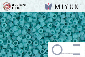 MIYUKI Delica® Seed Beads (DB0759) 11/0 Round - Matte Opaque Turquoise Green - Click Image to Close