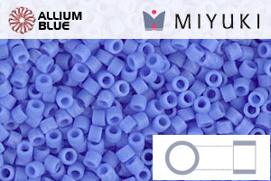 MIYUKI Delica® Seed Beads (DB0760) 11/0 Round - Matte Opaque Periwinkle - Click Image to Close