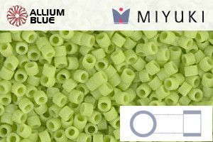 MIYUKI Delica® Seed Beads (DB0763) 11/0 Round - Matte Opaque Chartreuse - Haga Click en la Imagen para Cerrar
