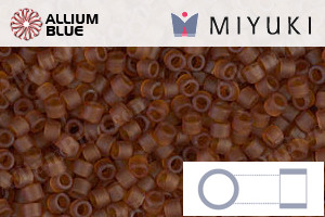 MIYUKI Delica® Seed Beads (DB0764) 11/0 Round - Matte Transparent Dark Topaz