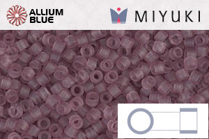 MIYUKI Delica® Seed Beads (DB0765) 11/0 Round - Matte Transparent Smoky Amethyst - Haga Click en la Imagen para Cerrar