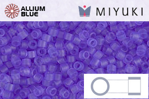 MIYUKI Delica® Seed Beads (DB0783) 11/0 Round - Dyed Semi-matte Transparent Purple - Haga Click en la Imagen para Cerrar