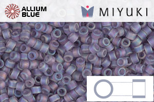 MIYUKI Delica® Seed Beads (DB0870) 11/0 Round - Matte Transparent Light Amethyst - Click Image to Close