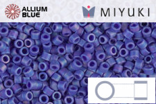 MIYUKI Delica® Seed Beads (DB0880) 11/0 Round - Matte Opaque CobaLight AB