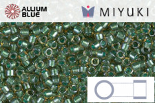 MIYUKI Delica® Seed Beads (DB0912) 11/0 Round - Sparkling Cinnamon Lined Topaz