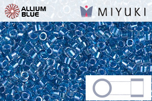 MIYUKI Delica® Seed Beads (DB0920) 11/0 Round - Sparkling Cerulean Blue Lined Crystal - Haga Click en la Imagen para Cerrar