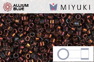 MIYUKI Delica® Seed Beads (DB1002) 11/0 Round - Metallic Dark Copper Gold Iris