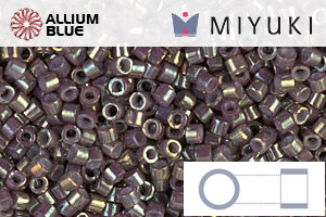 MIYUKI Delica® Seed Beads (DB1011) 11/0 Round - Metallic Dusky Mauve Luster