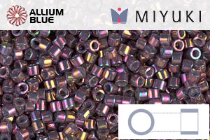 MIYUKI Delica® Seed Beads (DB1014) 11/0 Round - Metallic Thistle Luster