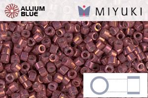 MIYUKI Delica® Seed Beads (DB1016) 11/0 Round - Metallic Rhubarb Luster